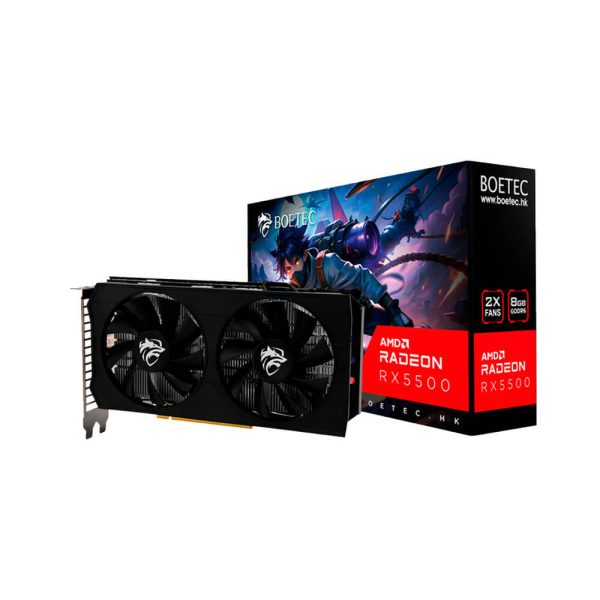 TARJETA DE VIDEO BOETEC RX 5500 8GB GDDR6 (RX 5500 8GD6) 128 BITS