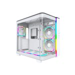 CASE MONTECH KING 95 PRO WHITE ( KING 95 PRO ) S/FUENTE | VIDRIO TEMPLADO | 6 LED-ARGB - Imagen 2