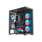 CASE GAMER HALION SATURNO M05 FISH TANK ( SATURNO-05 ) S/FUENTE | VIDRIO TEMPLADO | 6 LED-ARGB - Imagen 2