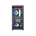 CASE GAMER HALION SATURNO M05 FISH TANK ( SATURNO-05 ) S/FUENTE | VIDRIO TEMPLADO | 6 LED-ARGB - Imagen 5