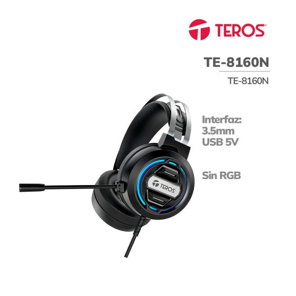 AUDIFONO GAMER TEROS ( TE-8160N ) JACK 3.5MM