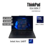 LAPTOP LENOVO THINKPAD E14 GEN 7 ULTRA 7-255H 16GB DDR5 512GB SSD 14 WUXGA WINDOWS 11 PRO (21SY000VLM)