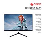 MONITOR GAMER TEROS 24.5" (TE-2475G) PANEL VA| 180HZ/ 1MS| HDMI- DP