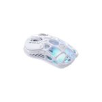 MOUSE GAMER GRAVASTAR MERCURY M2 OPALINE WHITE (M2-WHT) WIRED - BT - WIRELESS | SENSOR PAW3395DM - 26K DPI | LED-RGB
