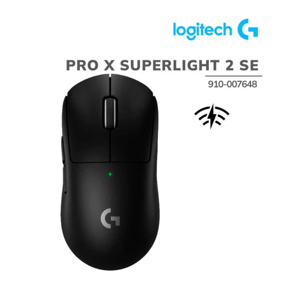 MOUSE GAMER LOGITECH G PRO X SUPERLIGHT 2 SE (910-007648) WIRELESS| HERO 2- 44K DPI | BLACK