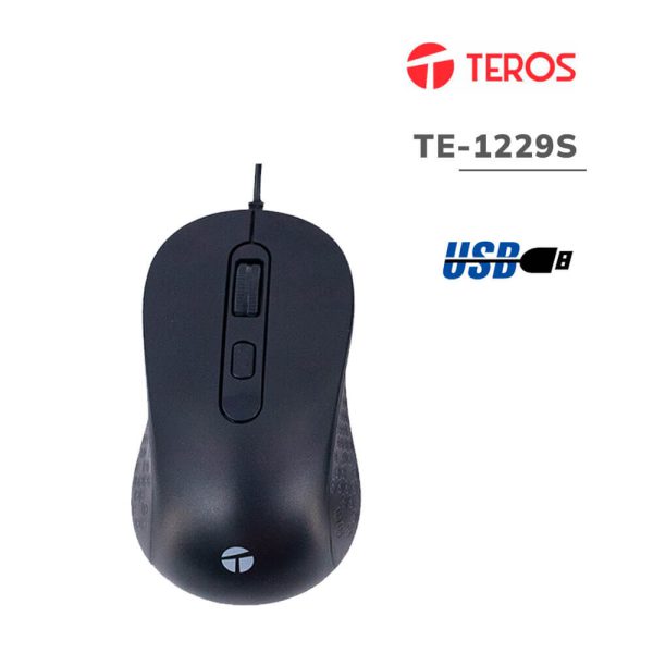 MOUSE TEROS (TE-1229S) BLACK