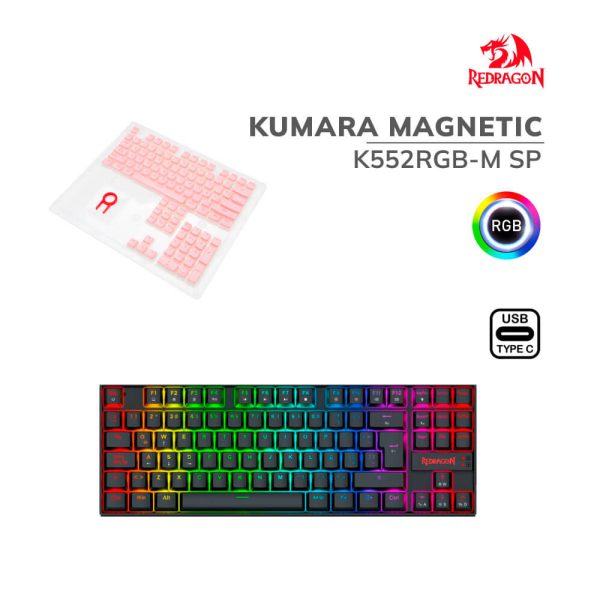 TECLADO GAMER REDRAGON KUMARA MAGNETIC (K552RGB-M SP) SWITCH HALL EFFECT | LED-RGB