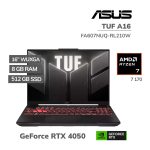 LAPTOP GAMER ASUS TUF A16 FA607NUQ-RL210W RYZEN 7 170 8GB DDR5 512GB SSD RTX 4050 6GB 16 WUXGA WINDOWS 11