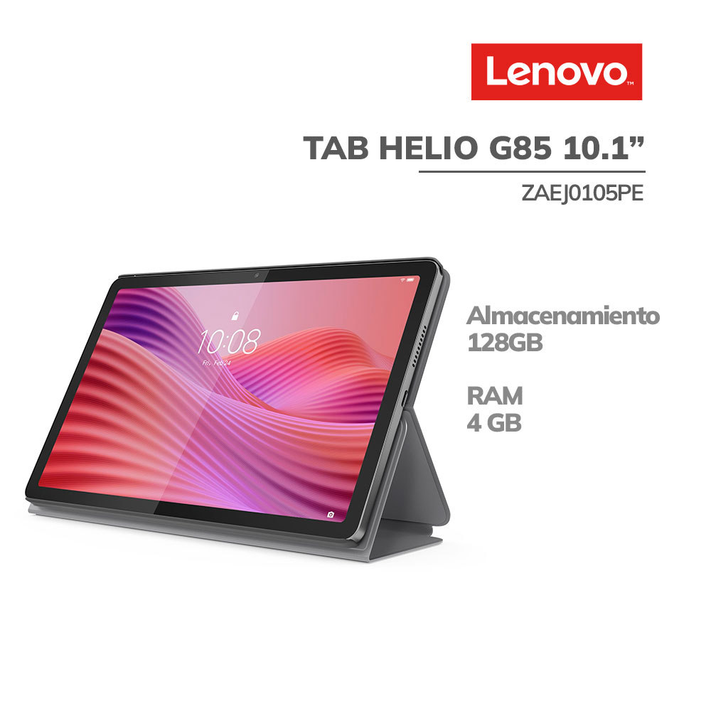 ZAEJ0105PE TABLET LENOVO TAB HELIO G85 | 4GB RAM | 128GB EMMC | 10.1 WUXGA | ANDROID 14 ( ZAEJ0105PE ) LUNA GREY - Imagen 1