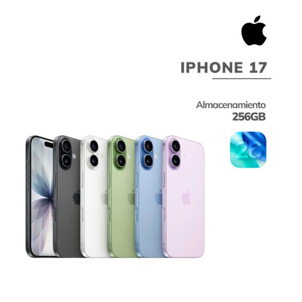 APPLE IPHONE 17 ESIM | CHIP A19 - 5G | 256GB - IOS 26 | PANTALLA OLED 6.3"