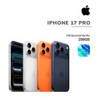 APPLE IPHONE 17 PRO ESIM | CHIP A19 PRO - 5G | 256GB - IOS 26 | PANTALLA OLED 6.3"