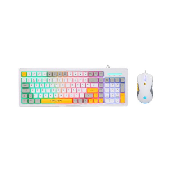 KIT GAMER HALION COBRA (K425C) TECLADO + MOUSE | LED-RAINBOW