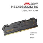 MEMORIA RAM HIKSEMI 8GB/3200MHZ (HSC408U32I2 8G) BLACK