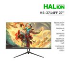 MONITOR GAMER HALION 27" (HS-2714FF) PANEL IPS | 144HZ - 1MS | HDMI - DP