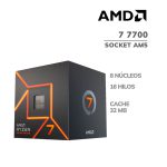 PROCESADOR AMD RYZEN 7 7700 3.8 / 5.3GHZ - 32MB (100-100000592SBX) AM5
