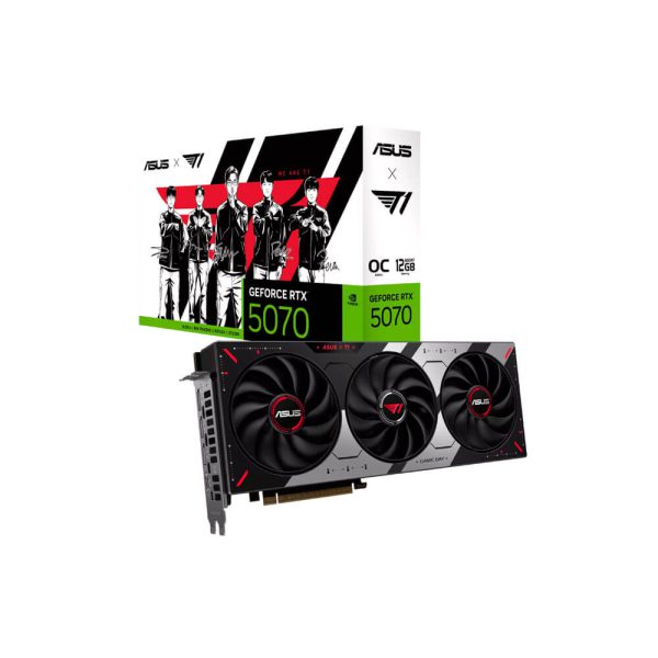 TARJETA DE VIDEO ASUS RTX 5070 T1 SPECIAL EDITION 12GB GDDR7 OC (T1-RTX5070-O12G-GAMING) 192 BITS