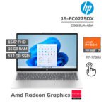 LAPTOP HP 15-FC0225DX RYZEN 7-7730U 16GB 512GB SSD 15.6 FHD TOUCHSCREEN WINDOWS 11 (D96E6UA-ABA)