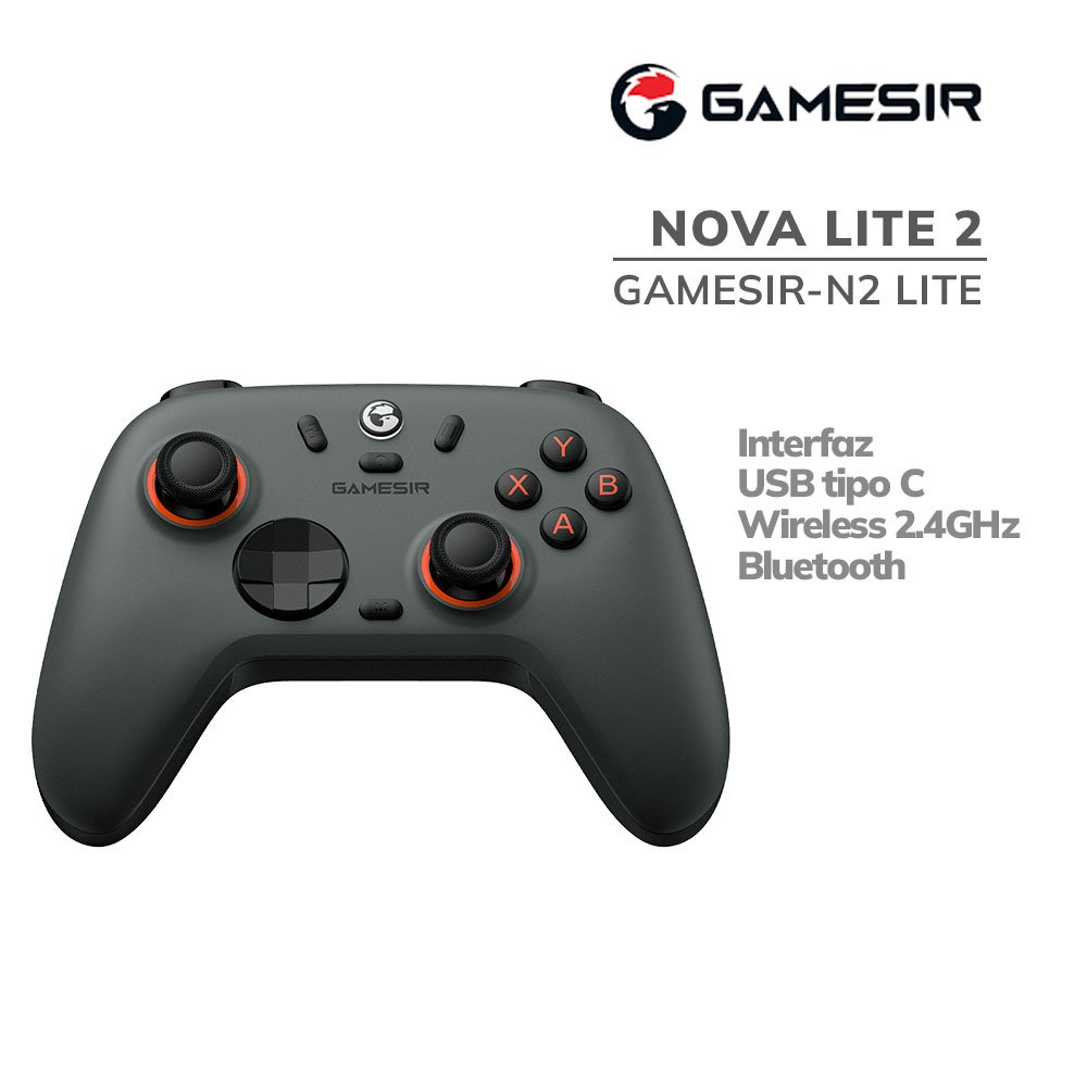 GAMESIR-N2-LITE_GRAY GAMEPAD GAMESIR NOVA LITE 2 ( GAMESIR-N2 LITE ) WIRELESS - MULTIPLATAFORMA | MIDNIGHT GRAY - Imagen 1