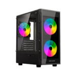 CASE GAMER HALION LUNA BP13 ( LUNA-BP13 ) 550W | PANEL VIDRIO | 3 LED-ARGB - Imagen 2