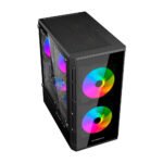 CASE GAMER HALION LUNA BP13 ( LUNA-BP13 ) 550W | PANEL VIDRIO | 3 LED-ARGB - Imagen 4