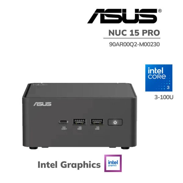BAREBONE ASUS NUC 15 PRO CORE 3-100U (90AR00Q2-M00230) 2 SODIMM - DDR5 | PCIE M.2