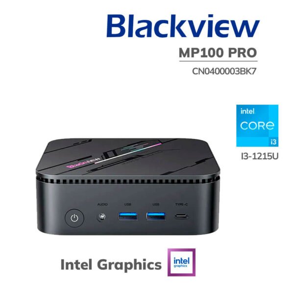 MINI PC NUC BLACKVIEW MP100 PRO I3-1215U 16GB 512GB SSD WINDOWS 11 PRO (CN0400003BK7)