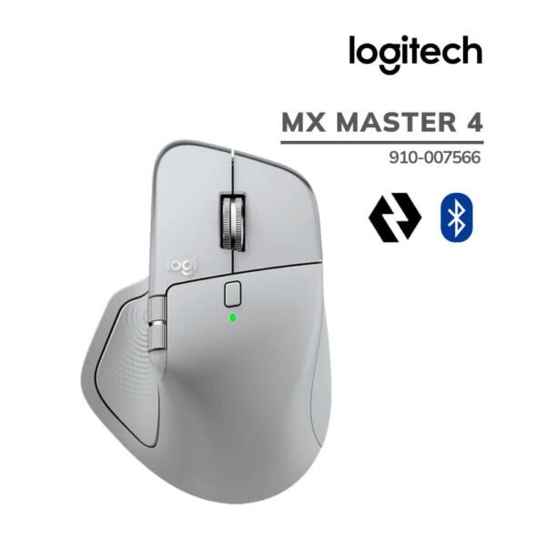 MOUSE LOGITECH MX MASTER 4 (910-007566) WIRELESS USB-C - BT | 8K DPI | WHITE