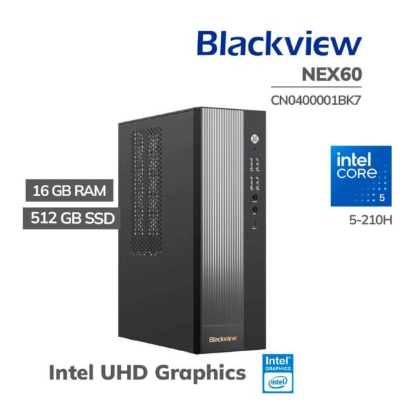 PC EMPRESARIAL BLACKVIEW NEX60 CORE 5-210H 16GB 51GB SSD WINDOWS 11(CN0400001BK7)