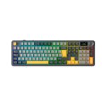 TECLADO GAMER AULA F108 PRO (F108-PRO-SP) WIRED - BT - WIRELESS | BLACK/GREY/YELLOW | SWITCH REAPER | LED-RGB