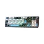 TECLADO GAMER AULA F108 PRO (F108-PRO-SP) WIRED - BT - WIRELESS | BLACK/WHITE/BLUE | SWITCH REAPER | LED-RGB