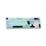 TECLADO GAMER AULA F108 PRO (F108-PRO-SP) WIRED - BT - WIRELESS | BLUE/WHITE/DARK PURPLE | SWITCH REAPER | LED-RGB
