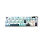 TECLADO GAMER AULA F108 PRO (F108-PRO-SP) WIRED - BT - WIRELESS | BLUE/WHITE/DARK PURPLE | SWITCH REAPER | LED-RGB