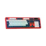 TECLADO GAMER AULA F108 PRO (F108-PRO-SP) WIRED - BT - WIRELESS | RED/WHITE/GREY | SWITCH WIND SPIRIT | LED-RGB