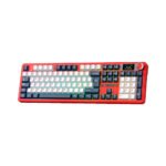 TECLADO GAMER AULA F108 PRO (F108-PRO-SP) WIRED - BT - WIRELESS | RED/WHITE/GREY | SWITCH WIND SPIRIT | LED-RGB