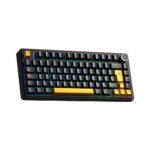 TECLADO GAMER AULA F75 (F75-SP) WIRED - WIRELESS - BT | BLACK/YELLOW | SWITCH REAPER | LED-RGB