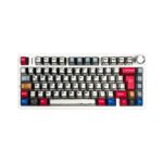TECLADO GAMER AULA F75 (F75-SP) WIRED - WIRELESS - BT | BLANCO COMIC | SWITCH STAR VECTOR | LED-RGB