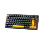 TECLADO GAMER AULA F75MAX (F75MAX-SP) WIRED - WIRELESS - BT | BLACK/DAR BLUE/ORANGE | SWITCH STAR VECTOR | LED-RGB