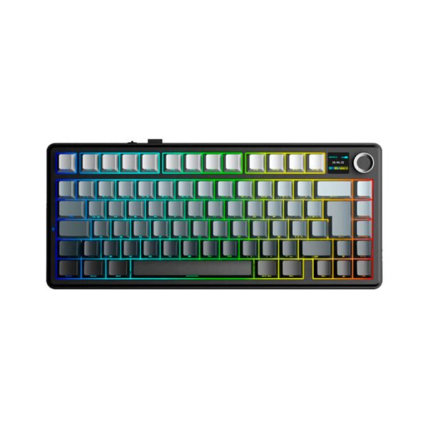 TECLADO GAMER AULA F75MAX (F75MAX-SP) WIRED - WIRELESS - BT | BLACK DEGRADED | SWITCH REAPER | LED-RGB