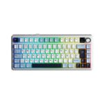 TECLADO GAMER AULA F75MAX (F75MAX-SP) WIRED - WIRELESS - BT | BLUE/WHITE/DARK PURPLE | SWITCH REAPER | LED-RGB