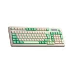 TECLADO GAMER AULA S99 PRO (S99PRO-SP) WIRED - BT - WIRELESS | GREEN LIGHT CREAM