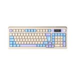 TECLADO GAMER AULA S99 PRO (S99PRO-SP) WIRED - BT - WIRELESS | LIGHT BLUE/MIL YELLOW/PURPLE