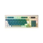 TECLADO GAMER AULA S99 PRO (S99PRO-SP) WIRED - BT - WIRELESS | LIGHT CREAM/NAVY/BROWN