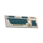TECLADO GAMER AULA S99 PRO (S99PRO-SP) WIRED - BT - WIRELESS | LIGHT CREAM/NAVY/BROWN
