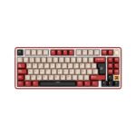 TECLADO GAMER ROYAL KLUDGE RK X87 (RK X87) WIRED - WIRELESS - BT | SWITCH CREAM | BORDEAUX RED | LED-RGB