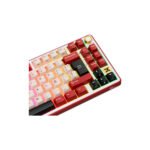 TECLADO GAMER ROYAL KLUDGE RK X87 (RK X87) WIRED - WIRELESS - BT | SWITCH CREAM | BORDEAUX RED | LED-RGB