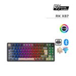 TECLADO GAMER ROYAL KLUDGE RK X87 (RK X87) WIRED - WIRELESS - BT | SWITCH CREAM | PHANTOM | LED-RGB