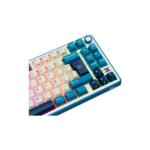 TECLADO GAMER ROYAL KLUDGE RK X87 (RK X87) WIRED - WIRELESS - BT | SWITCH CREAM | PRUSSIAN BLUE | LED-RGB