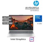 LAPTOP HP 15-FD1357LA CORE 5-120U 8GB 512GB SSD 15.6 FHD FREEDOS