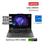 LAPTOP GAMER LENOVO LOQ 15IRX9 I7-13650HX 16GB DDR5 512GB SSD GEFORCE RTX 3050 6GB 15.6 FHD 144HZ FREEDOS (83DV0184LM)