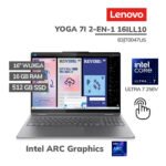LAPTOP LENOVO YOGA 7I 2-EN-1 16ILL10 ULTRA 7 256V 16GB 512GB SSD 16 WUXGA TOUCHSCREEN WINDOWS 11 (83JT0047US)